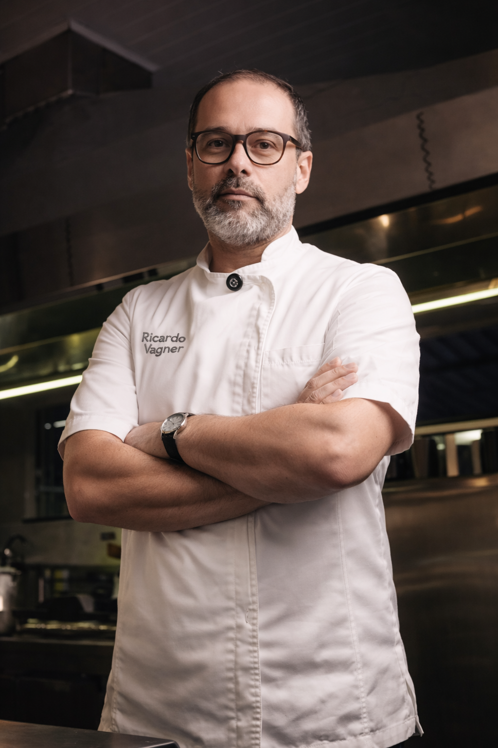 Chef Ricardo Vagner na cozinha do Marieta Bistrô